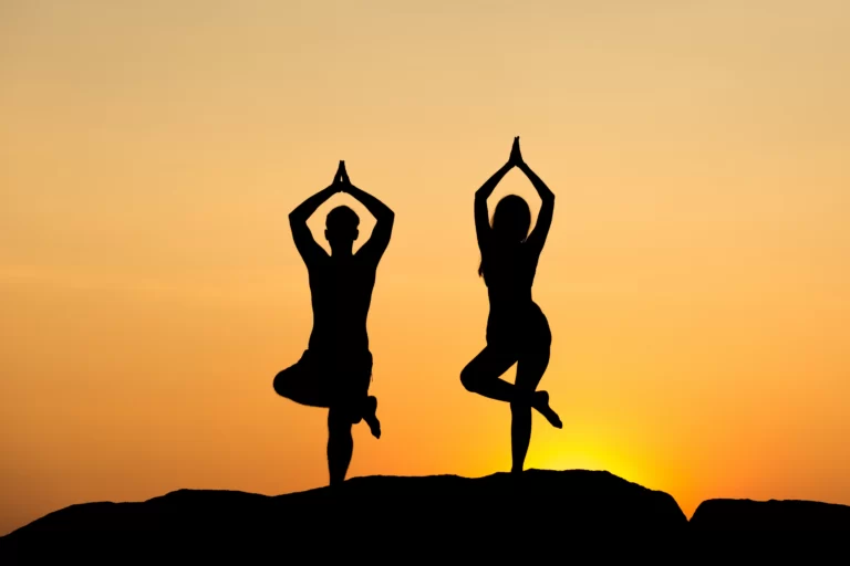 nude couples yoga