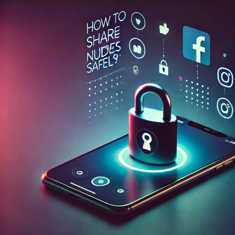 DALL·E 2024-09-11 20.45.43 - A cover image for a blog post titled 'How to Share Nudes Safely_ Your Guide to Secure Photo Sharing'. The image should depict a smartphone showing a p
