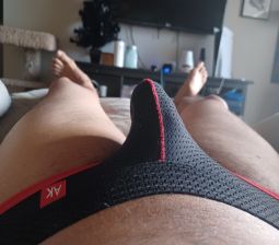 Black jock strap lingerie 