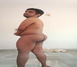 Asiangay show his nude ass