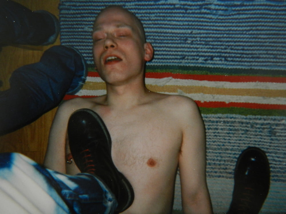 Finnish gay skinhead slave dominated by master