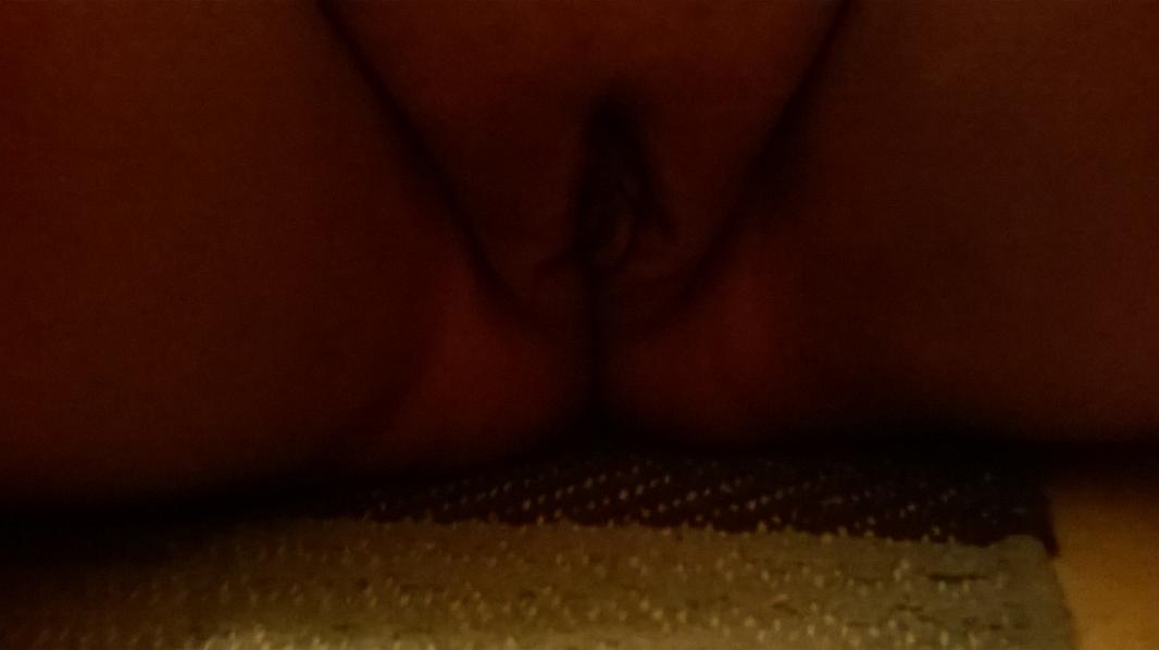 My clean shaved pussy in bathroom