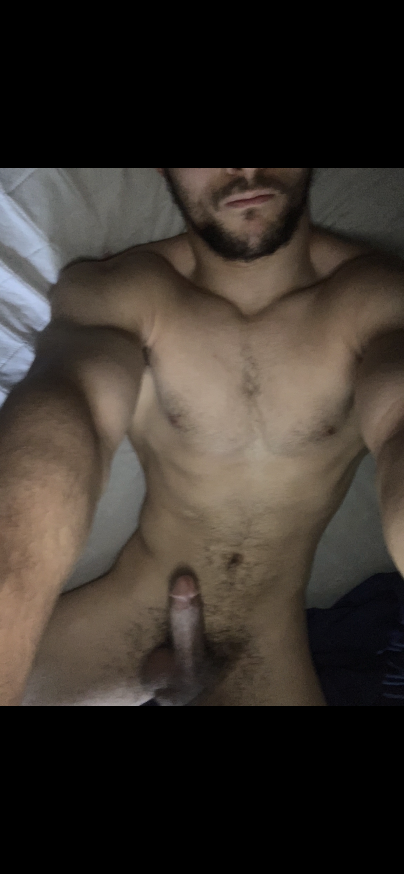 show off cock in bed