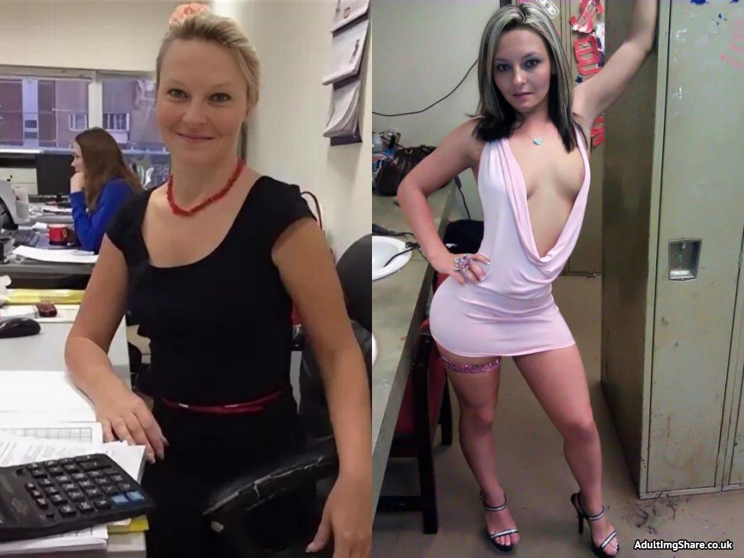 caught office slut as stripper