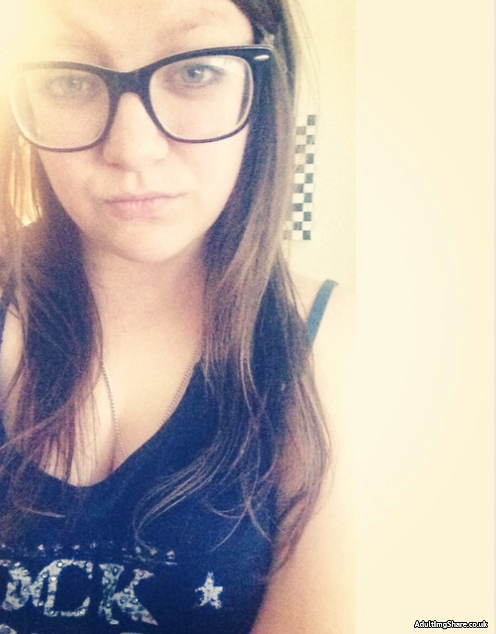 Cute Girl With Glasses Selfie