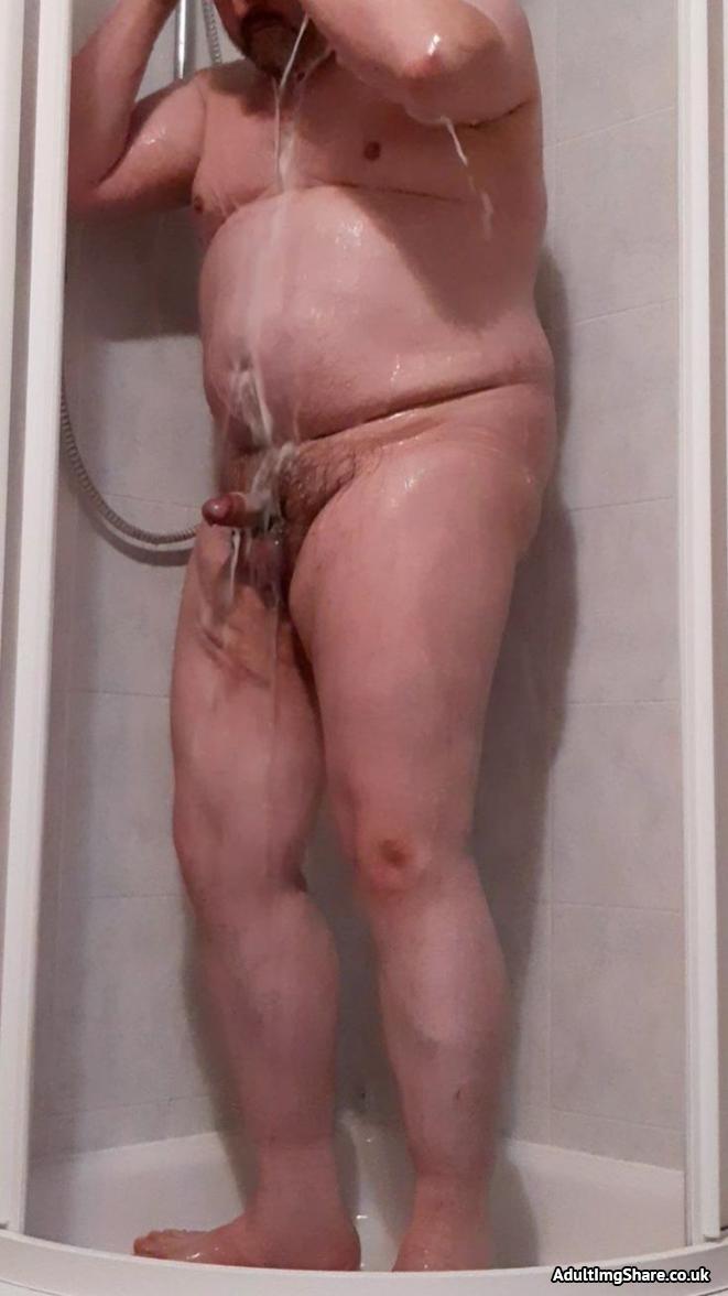 Erection while showering