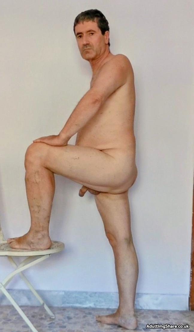 Nude man posing 