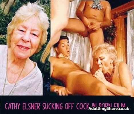 Cathy Cock Sucker Slut Granny Caught on Camera Sucking off Two Cocks