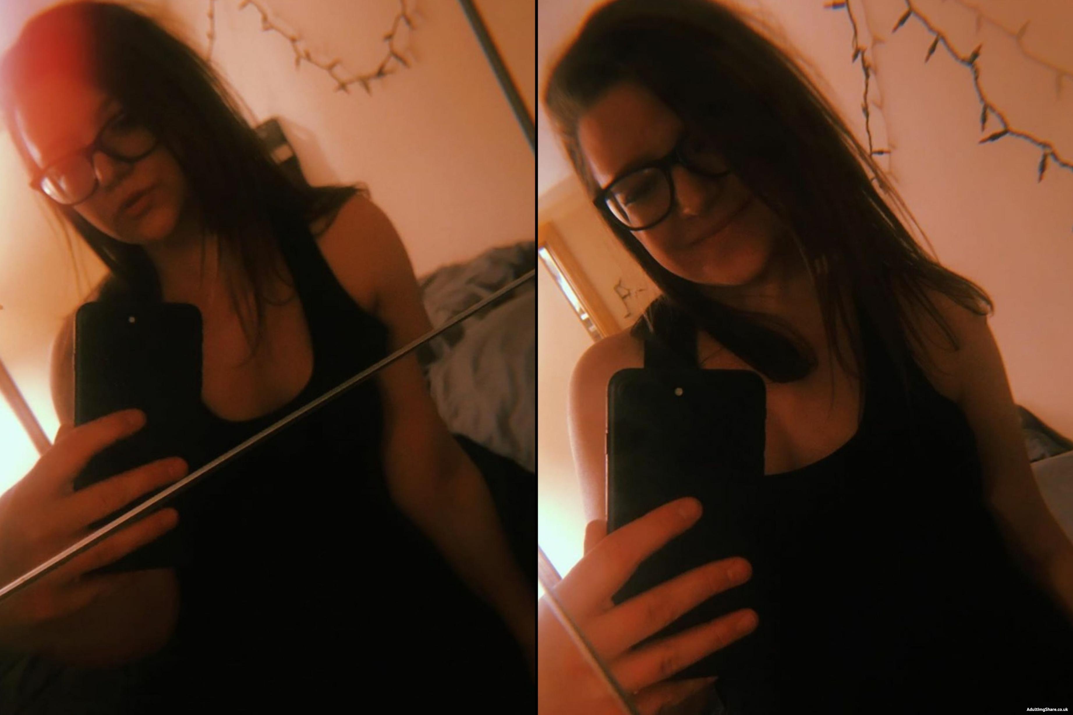 Cute Girl Takes Mirror Selfies