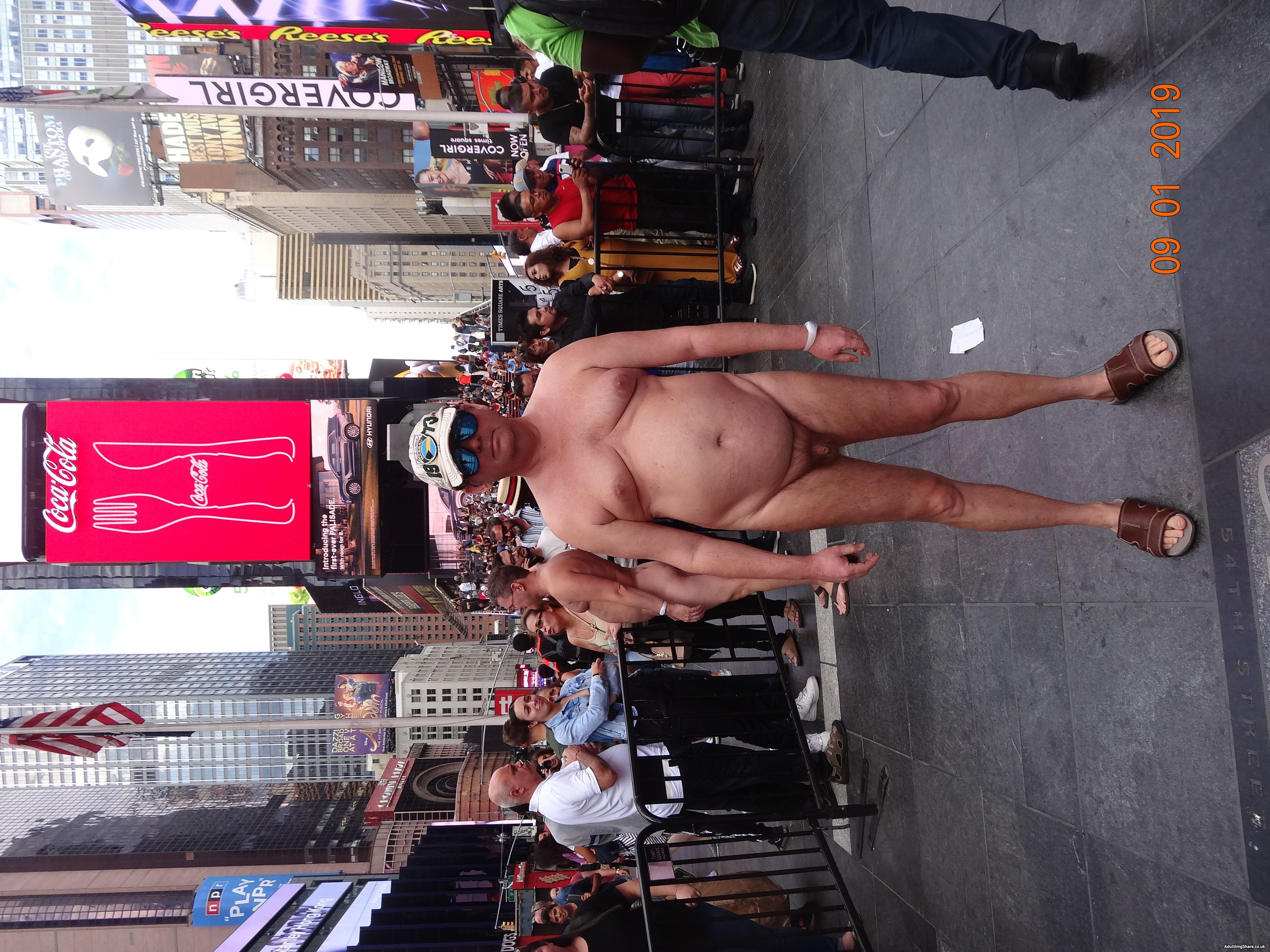 Naked on Times Square 